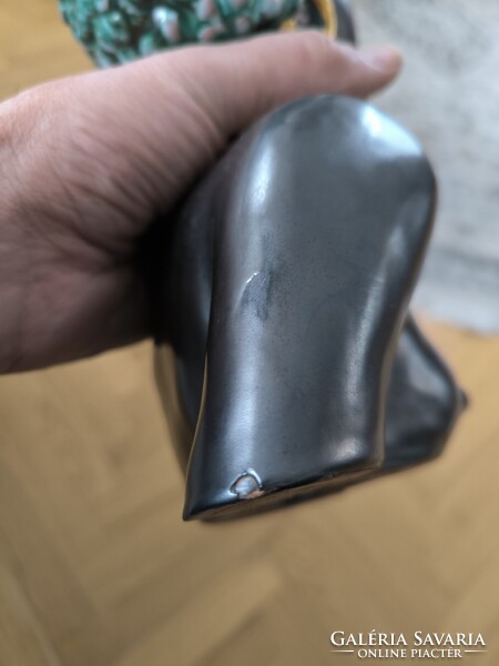 Art Deco színes Keràmia figura  ritka Ràhmer  Mària jelzett. Nem az Izsépi keràmia !!