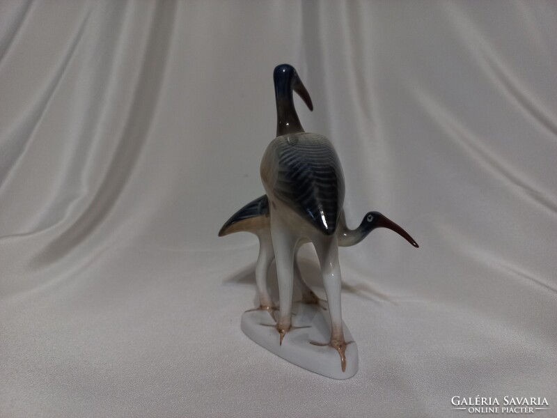 Hollóházi porcelán Íbisz madárpár hibátlan állapotban