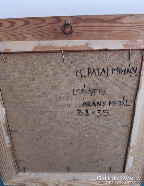 Cs. Pataj Mihály: Leányfej / festmény /