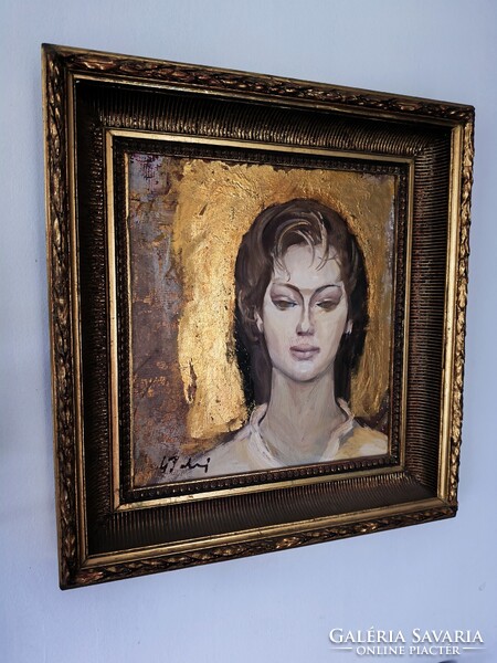 Cs. Pataj Mihály: Leányfej / festmény /