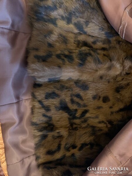 Laura Arden prémium téli bunda – valódi szőrmével és bőr betétekkel