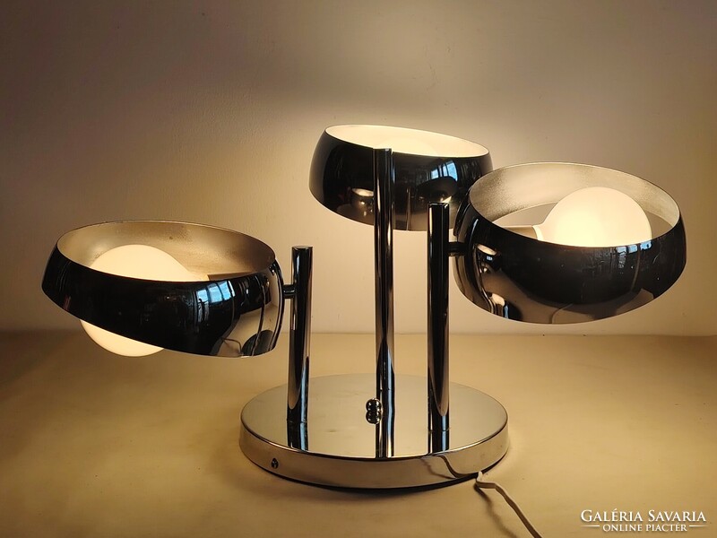 Space age Űrkorszaki króm mennyezeti lámpa Etro ALKUDHATÓ