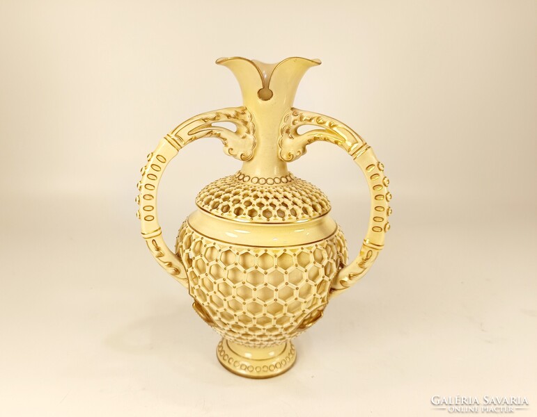 ZSOLNAY PORCELÁN MÉHSEJT MINTÁS VÁZA! (JR009)