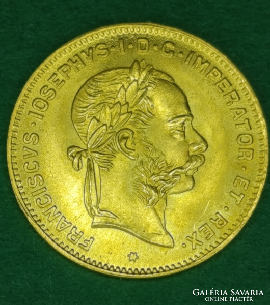 Ausztria I. Ferenc József 4 Forint 1892 extra tartású utánveret