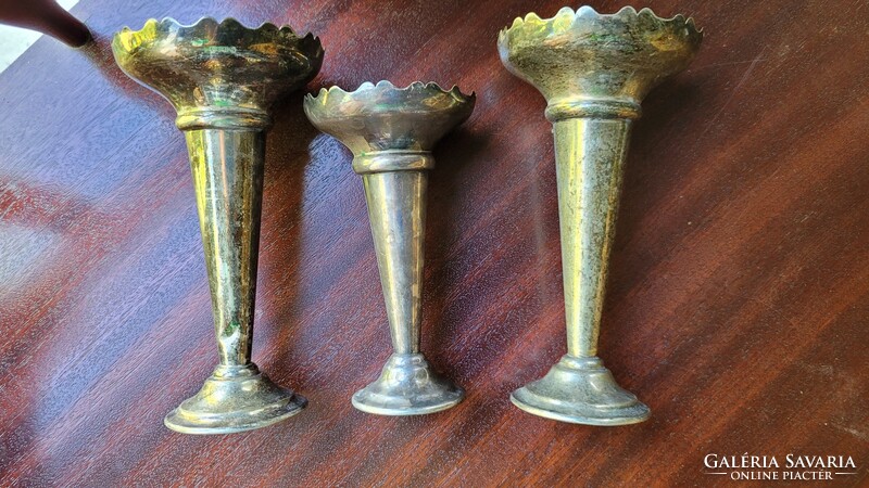 3 darab gyertyatartó angol e.p.n.s.