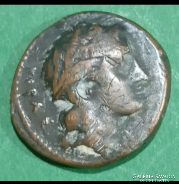 Szicília Agathoklész ( Kr. e. 317 - Kr. e. 304 ) Tetradrachma bronz jó tartású