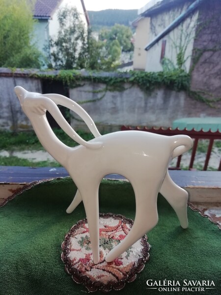 Art deco rare porcelain antelope 17 cm tall rare beauties will be added to the page today