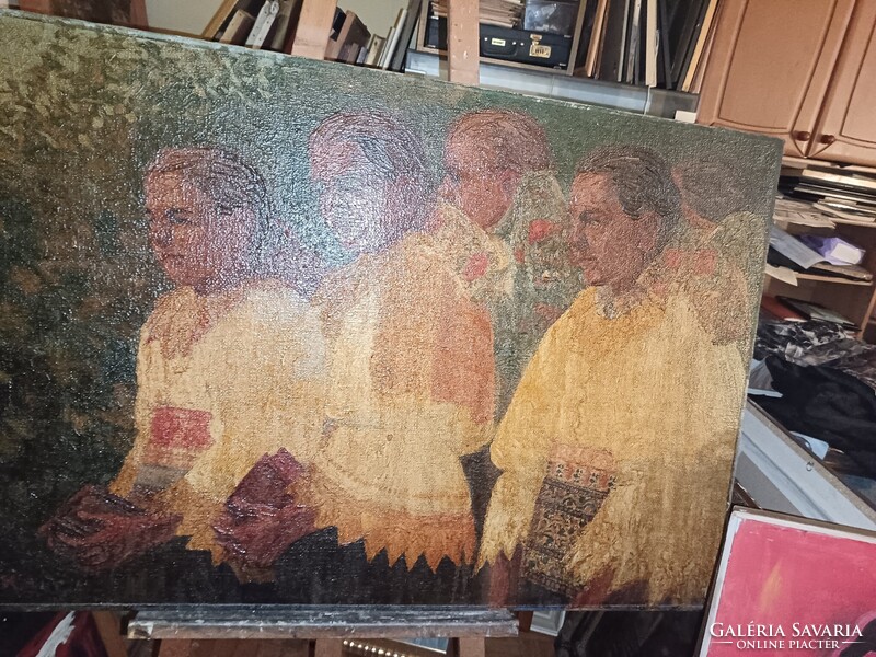 Olajfestmény. Bottka Miklós alkotása.