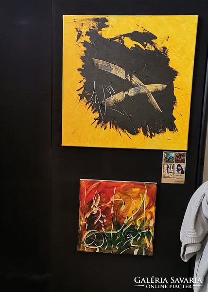 Baján Ildikó festmény 70 x 100 cm.