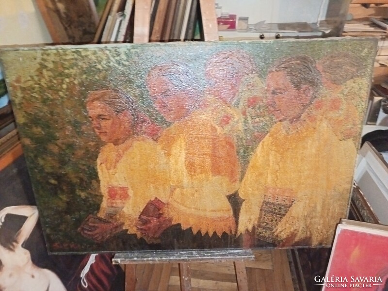 Olajfestmény. Bottka Miklós alkotása.