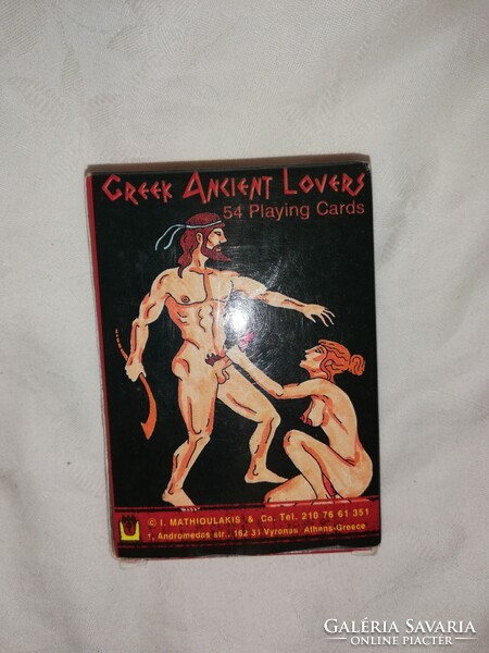 Greek Ancient Lovers görög sexuális témájú játékkártya    O