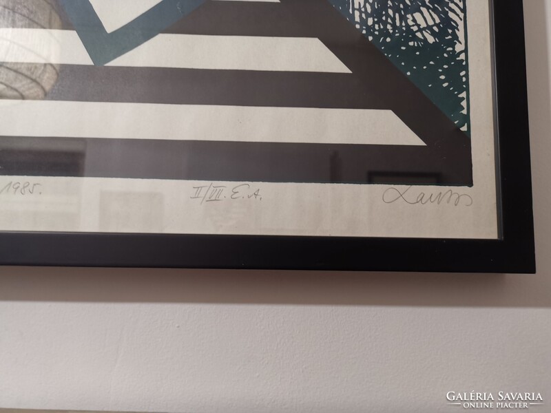 Lantos Ferenc Szitanyomat, papír "Hangsúlyeltolódás"