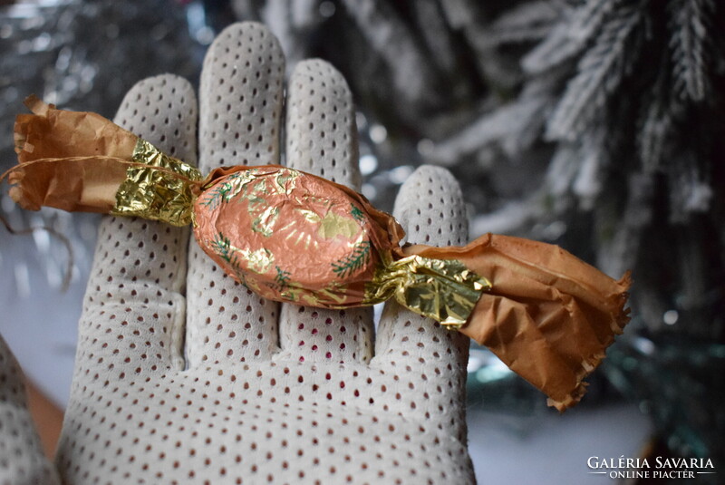 3 darab igazán Régi konzum szaloncukor  ,  karácsonyfadísz