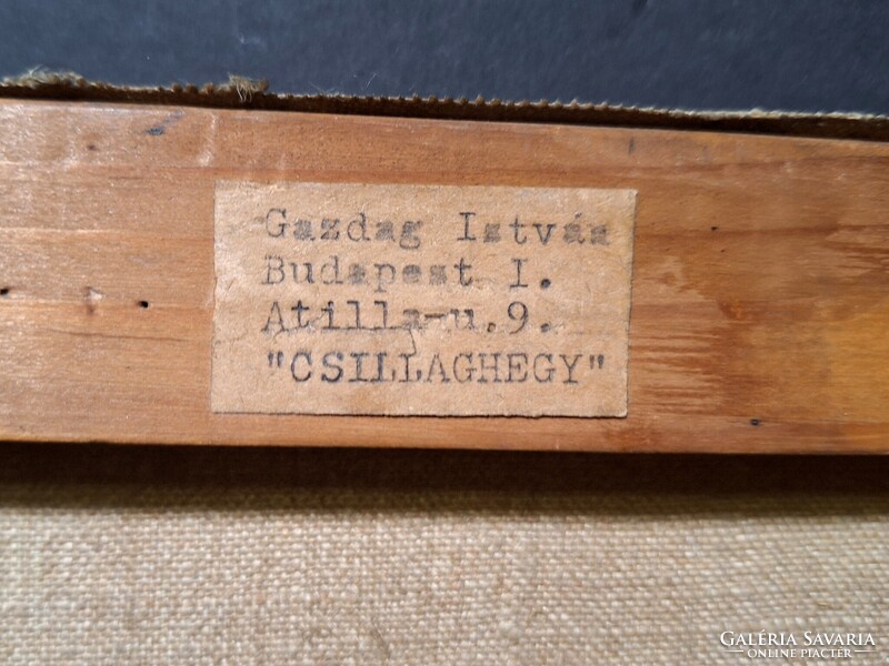 Gazdag István: Csillaghegy (olaj-vászon)