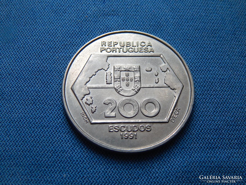 Portugália  200 Escudos  1991