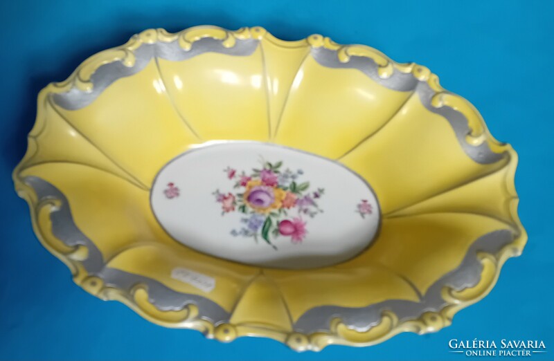 Henneberg ILMENAU porcelán tál Festett