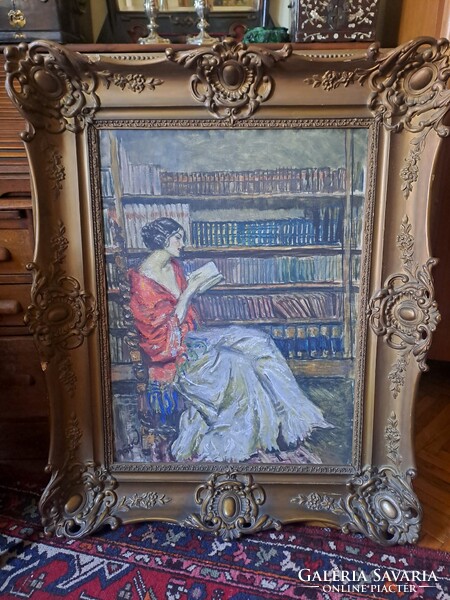 EREDETI MÁRK LAJOS : OLVASÓ HÖLGY