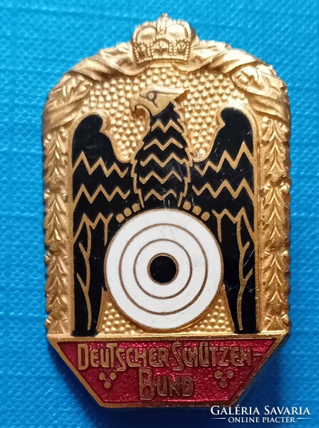 Német zománcozott Lövész Szövetség  jelvény
