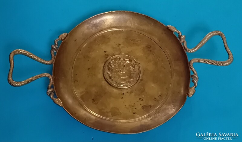 Neo empire copper bowl with handles