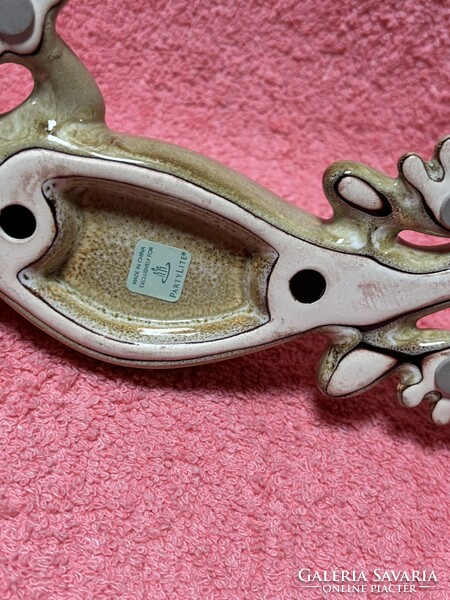 Partylite kerámia gekkó dísztárgy,mécsestartó