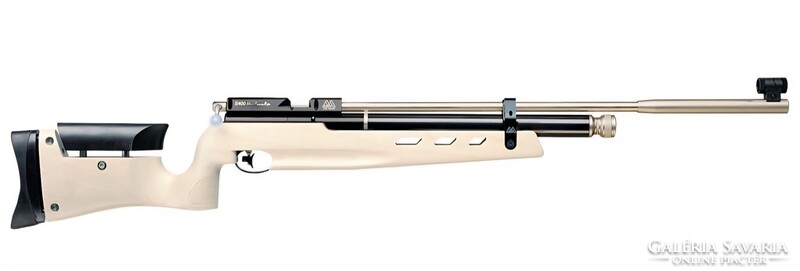 Air Arms 10M Precision 4.5 mm Ambi Black légpuska, nyárfa változat - gumitus
