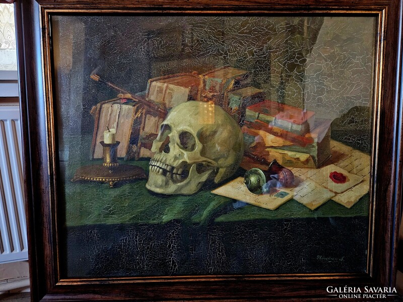 Nándory Sándor Koponyás csendélet