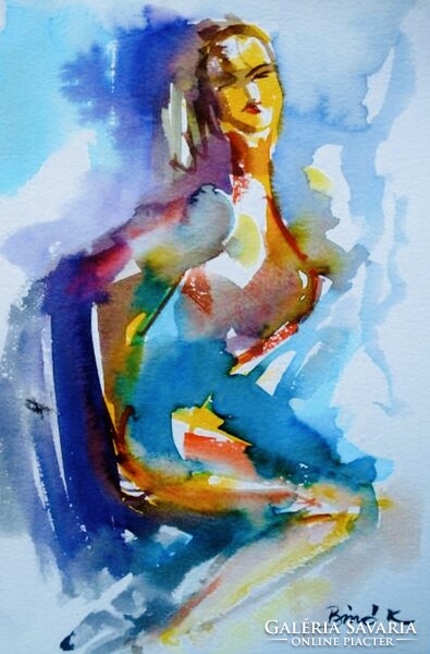 Kiemelkedően szép, érzéki  akvarell alkotás ! 2 vagy több kép vásárlása esetén 10% kedvezmény!