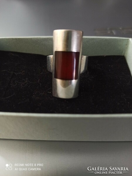 Art deco ezüst gyűrű