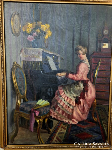 Pap Emil Zongorázó Úrinő 1933