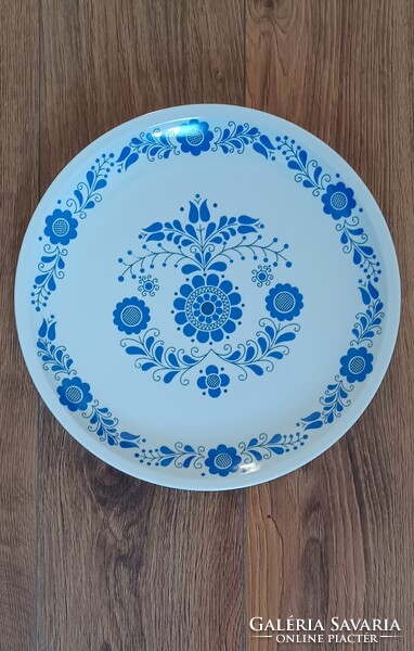 Retró, Alföldi Porcelán, Jelzett és Sorszámozott 28.5 cm-es Lapos Tányér, Újszerű