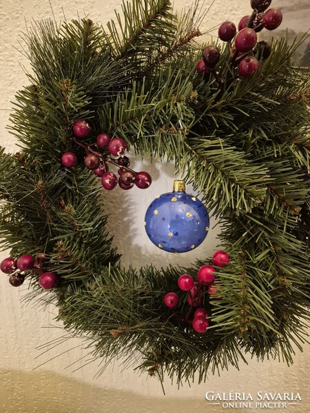 Cozy blue pine tree decorations (11 pcs)