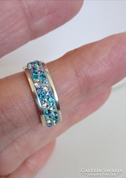Swarovski köves ezüst gyűrű
