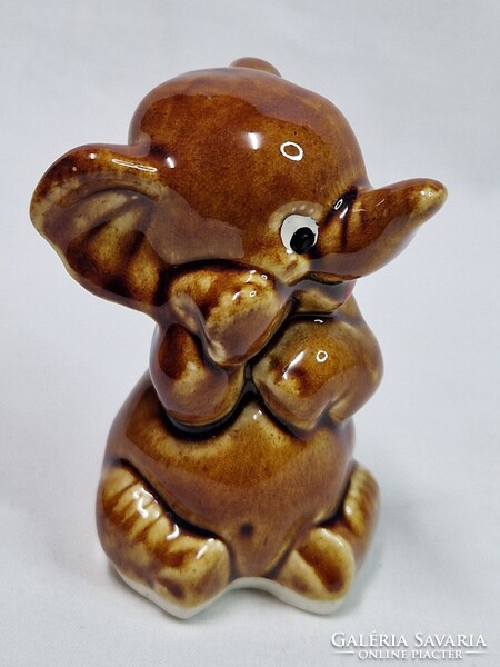 Kerámia elefánt figura hibátlan állapotban 9 cm. magas