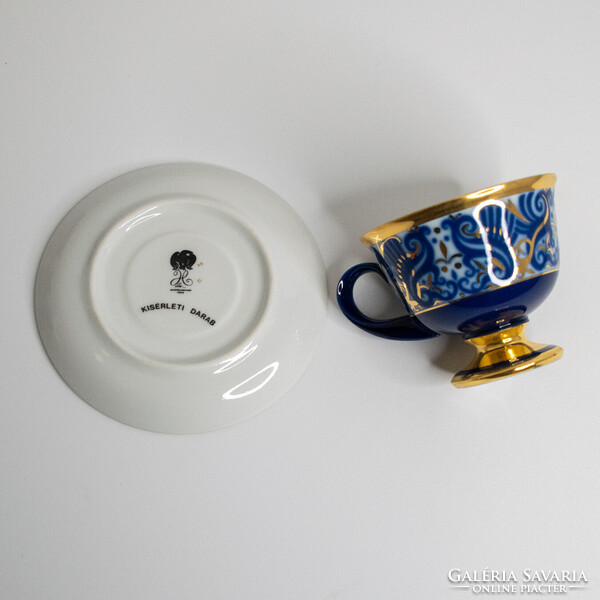 1FT-ról! Hollóházi Cobalt Mátrix mintás kísérleti kávés készlet