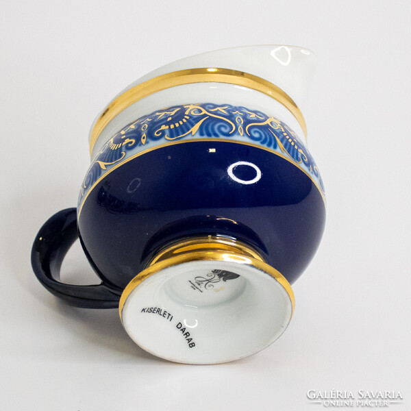 1FT-ról! Hollóházi Cobalt Mátrix mintás kísérleti kávés készlet