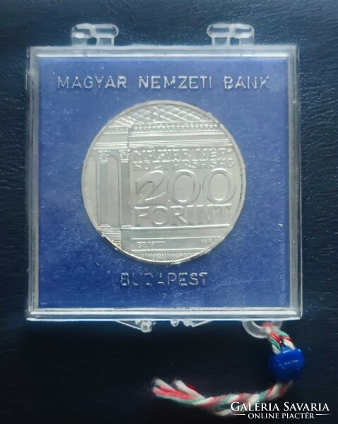 Magyar Nemzeti Múzeum ezüst 200 Forint MNB tokban !!!