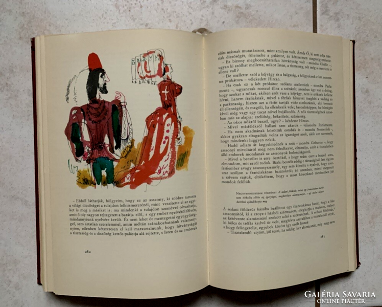 Navarrai Margit: Heptameron - sorszámozott példány - Würtz Ádám illusztrációival