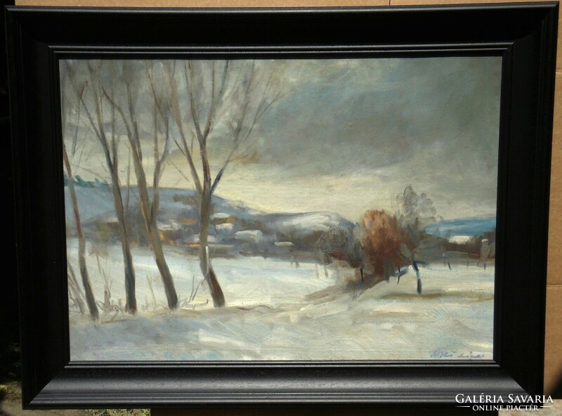 (K) Miskei László (1937 -  2015) : Téli táj