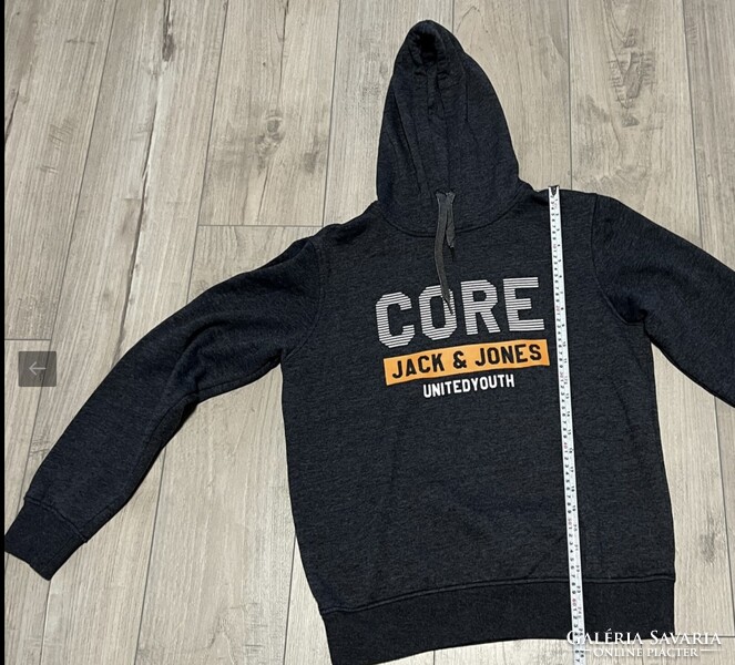 JACK&JONES  fiú/férfi hosszú ujjú kapucnis pulóver, M, sérült!
