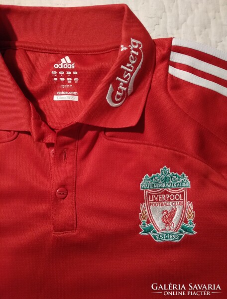 Adidas Liverpool mez, gazdagon hímzett, rendezett állapot , L-es méret UK: 46