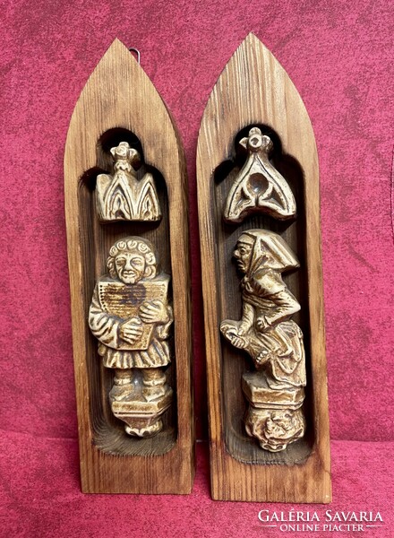 Fa fali dísztárgy (egy pár)