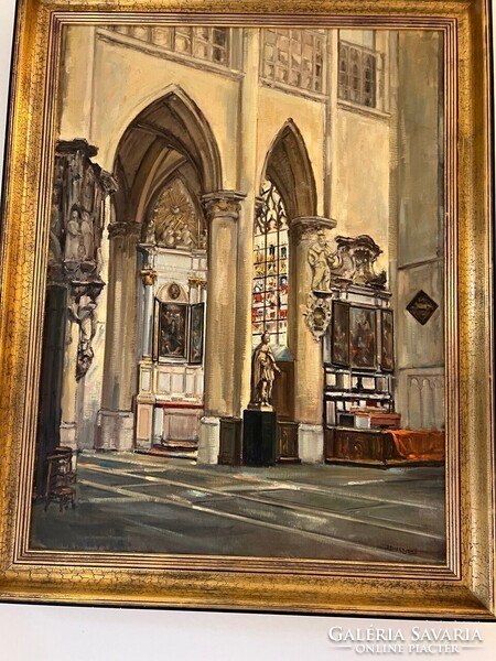 The church - egy nagyméretű festmény a XX. század elejéről