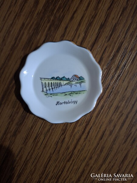 Aquincum Hortobágy porcelán gyűrű tartó, tálka. Hibátlan. Jelzett