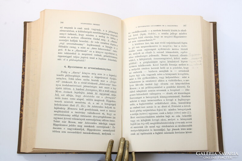 1910 Dedikált Hornyánszky Gyula  - Hippokrates A görög felvilágosodás tudománya Szép példány !!