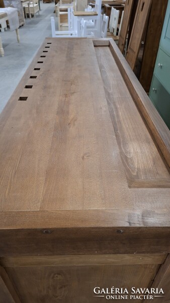 Keményfa masszív komód gyalupad új sokfiókos komód