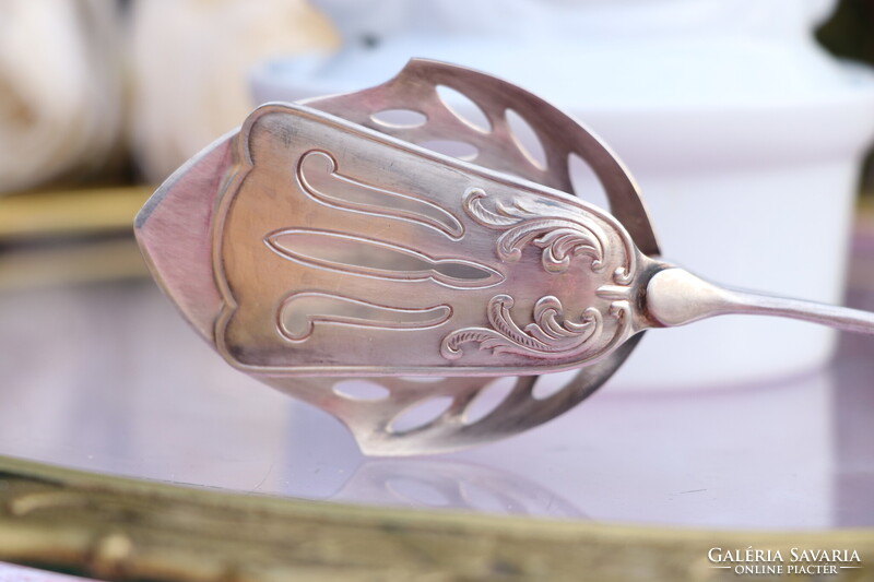 Vintage Grasoli ezüstözött süteményfogó / tortacsipesz