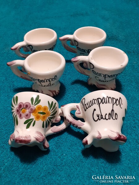 Karampampuli eredet olasz pohárkészlet  -  gyártási hibás