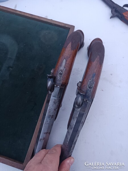 1800 As évek, antik párbaj pisztoly pár.