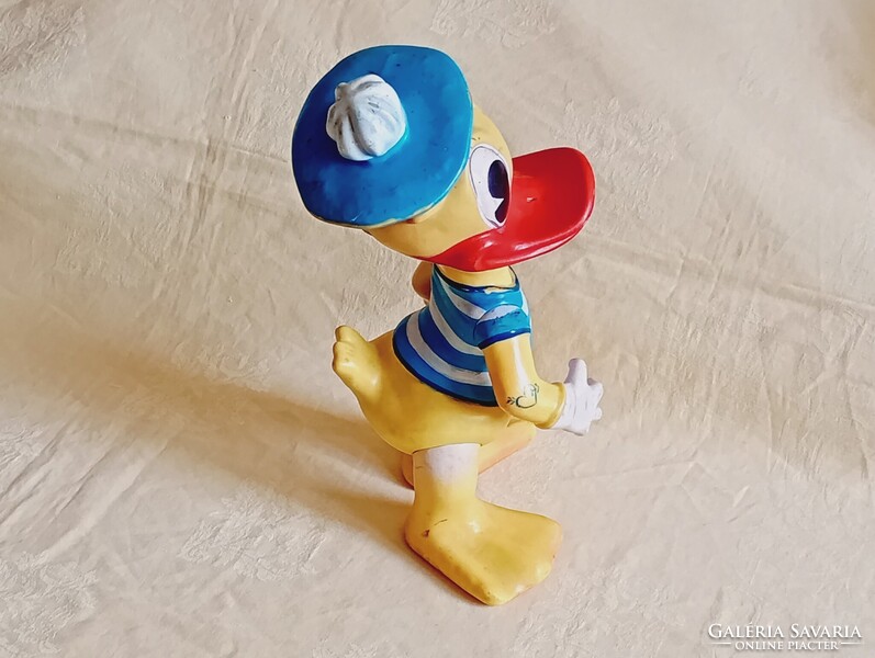 NAGY gumi Donald kacsa 33cm 1970 retro gumijáték Aradeanca DONALD DUCK