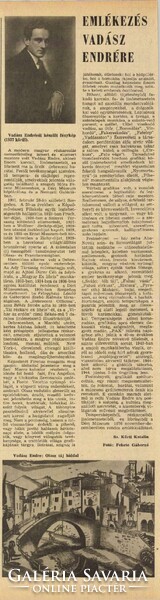 Vadász Endre (1901-1944): Arno, Firenze, 1929 - rézkarc, szignált, japán papíron